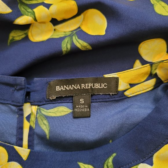 Banana Republic Lemons Blouse Women's S - Picture 4 of 4